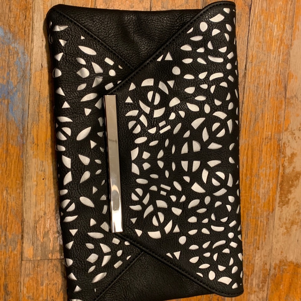 Black Clutch with Design